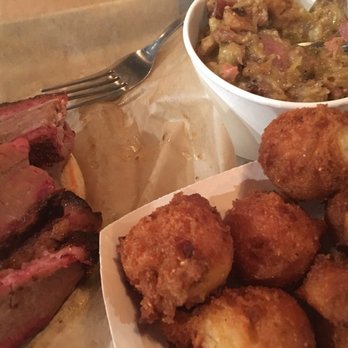 City Barbeque - Brisket sandwich, those excellent hush puppies, and some gumbo. - Barbeque Near Me - Decatur, Georgia City Barbeque - Brisket sandwich, those excellent hush puppies, and some gumbo. - Barbeque Near Me - Decatur, Georgia