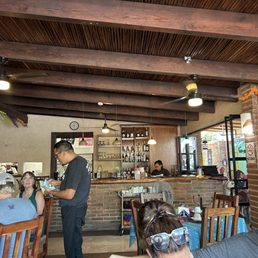 Inside restaurant