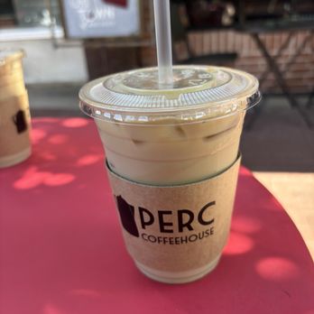 The Perc Coffeehouse - Vanilla iced latte - Coffee & Tea Near Me - Lewisville, Texas The Perc Coffeehouse - Vanilla iced latte - Coffee & Tea Near Me - Lewisville, Texas