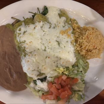 La Brisa Mexican Grill - Spinach Enchiladas   Very good!  Lots of flavor. - Mexican Near Me - League City, Texas