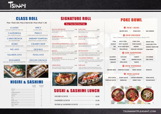 Menu photo 5 Tsunami Mount Pleasant Mount Pleasant, SC