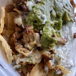 Chicken nachos yum!