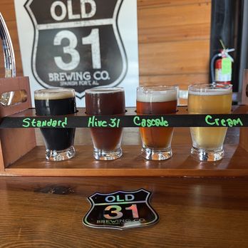 old 31 brewing - A standard flight - Brewpubs Near Me - Spanish Fort, Alabama old 31 brewing - A standard flight - Brewpubs Near Me - Spanish Fort, Alabama
