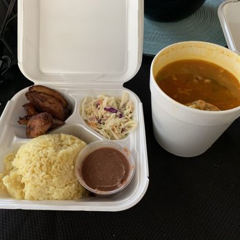 Honduras Kitchen - Pollo Guisado with fried ripe plantains. - Latin American Near Me - Long Beach, California Honduras Kitchen - Pollo Guisado with fried ripe plantains. - Latin American Near Me - Long Beach, California