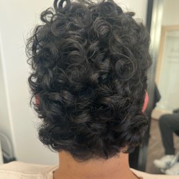 My curly hair expertly cut and styled by Jen. My curly hair expertly cut and styled by Jen.