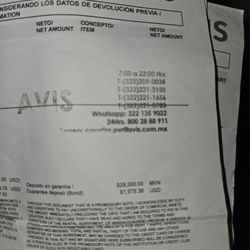 Avis - Proof of robbery