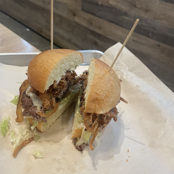 MOOYAH Burgers, Fries & Shakes - Mushroom Swiss Burger - Burgers Near Me - Cypress, California MOOYAH Burgers, Fries & Shakes - Mushroom Swiss Burger - Burgers Near Me - Cypress, California