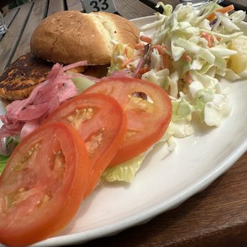 Maryhill Winery - smoked salmon patty sandwich - Wineries Near Me - Goldendale, Washington Maryhill Winery - smoked salmon patty sandwich - Wineries Near Me - Goldendale, Washington