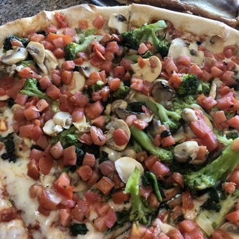 Italian Delite - Veggie pizza - broccoli spinach tomato and mushrooms - Italian Near Me - Broomall, Pennsylvania Italian Delite - Veggie pizza - broccoli spinach tomato and mushrooms - Italian Near Me - Broomall, Pennsylvania
