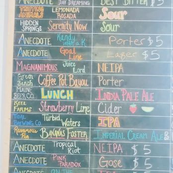 Anecdote Brewing Company - Beer offering - Breweries Near Me - Indian Rocks Beach, Florida Anecdote Brewing Company - Beer offering - Breweries Near Me - Indian Rocks Beach, Florida