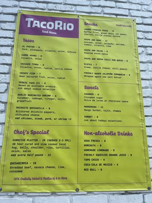 Menu photo 4 TacoRio Chicago, IL Menu photo 4 TacoRio Chicago, IL