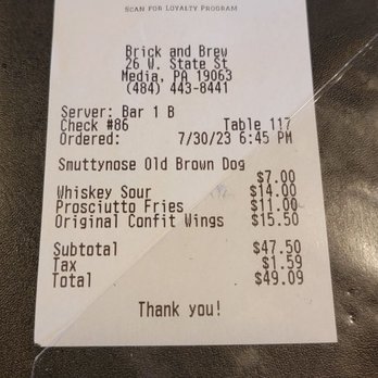 Brick & Brew - Reasonable prices for the quality - Gastropubs Near Me - Media, Pennsylvania