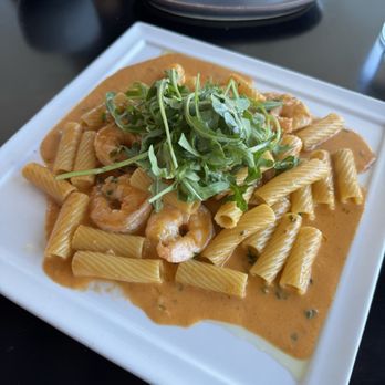 Osteria Tavi - RIGATONI GAMBERI ALLA VODKA - Italian Near Me - Encinitas, California Osteria Tavi - RIGATONI GAMBERI ALLA VODKA - Italian Near Me - Encinitas, California