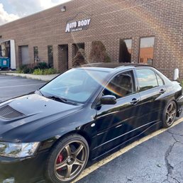 Mitsubishi Lancer Evolution IX Repaired at Auto Body Unlimited