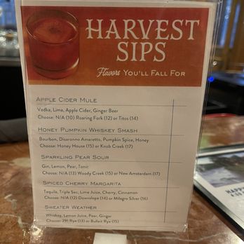 DoubleTree by Hilton Hotel Durango - Harvest sips seasonal menu - Hotels Near Me - Durango, Colorado