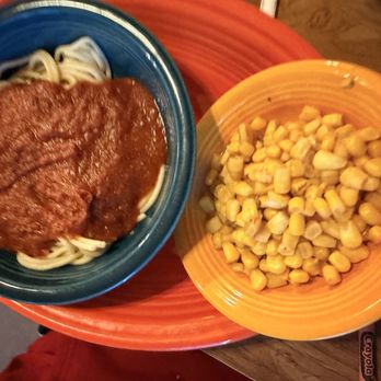 Del's Restaurant - Kids spaghetti with corn - Breakfast & Brunch Near Me - Tucumcari, New Mexico Del's Restaurant - Kids spaghetti with corn - Breakfast & Brunch Near Me - Tucumcari, New Mexico
