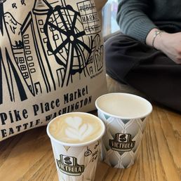 Vanilla lavender latte and chai latte! Vanilla lavender latte and chai latte!