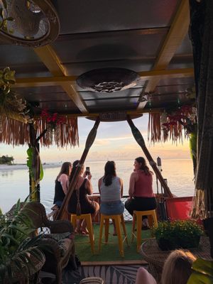 2-Hour Private Tiki Cruise - Your own tropical boat, your favorite drinks, and two hours together on the water. Cruise the mangrove-lined waterways of North Naples and Bonita Springs, watch for dolphins, and enjoy your music with family or friends.
⚓ Entire boat and captain for up to 6 guests
🥨 Bring your drinks and snacks; cooler and ice provided
🐬 Dolphin spotting, coastal views, and your playlist 2-Hour Private Tiki Cruise - Your own tropical boat, your favorite drinks, and two hours together on the water. Cruise the mangrove-lined waterways of North Naples and Bonita Springs, watch for dolphins, and enjoy your music with family or friends.
⚓ Entire boat and captain for up to 6 guests
🥨 Bring your drinks and snacks; cooler and ice provided
🐬 Dolphin spotting, coastal views, and your playlist