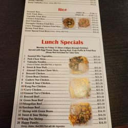 Chinese Cafe - Menu Page 5