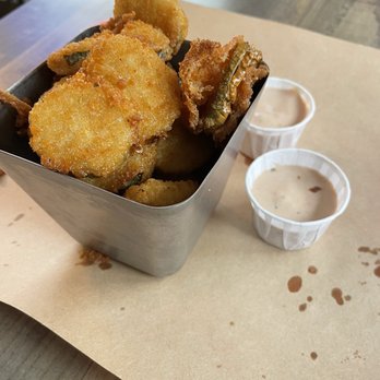 What BBQ & Bar - Fries pickles - Barbeque Near Me - Le Claire, Iowa What BBQ & Bar - Fries pickles - Barbeque Near Me - Le Claire, Iowa