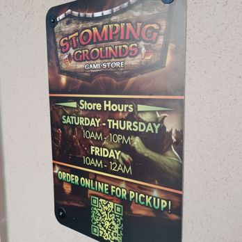 Stomping Grounds Game Store - Hours - Hobby Shops Near Me - Las Vegas, Nevada