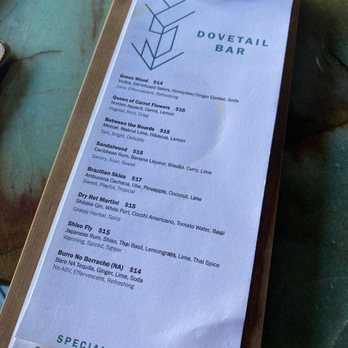 Dovetail Bar - Menu - Cocktail Bars Near Me - New Orleans, Louisiana Dovetail Bar - Menu - Cocktail Bars Near Me - New Orleans, Louisiana