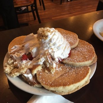 Eggs 'n Things - Strawberry Whipped Cream & Macadamia Nuts.  Too hungry to wait for the photo..lol - Breakfast & Brunch Near Me - Honolulu, Hawaii