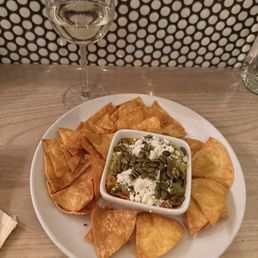 Hummus and chips Hummus and chips