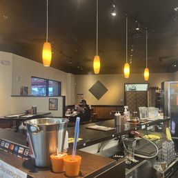 Two people dining and they quoted an hour wait.