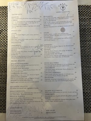 Menu photo 5 Grazie Modern Italian Kitchen Orlando, FL