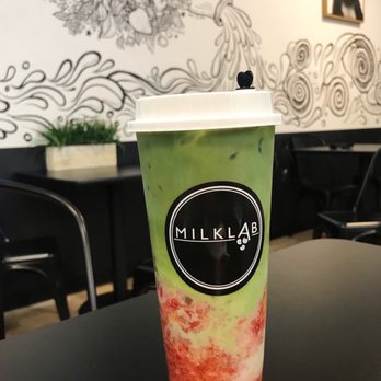Milk Lab - Cary - Strawberry matcha latte milk tea - Ice Cream & Frozen Yogurt Near Me - Cary, North Carolina Milk Lab - Cary - Strawberry matcha latte milk tea - Ice Cream & Frozen Yogurt Near Me - Cary, North Carolina