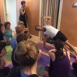 Woodstock Yoga Center - Jory Serota leading a packed shoulder & neck workshop. Go to woodstockyogacenter.com for the latest workshops, classes and events.