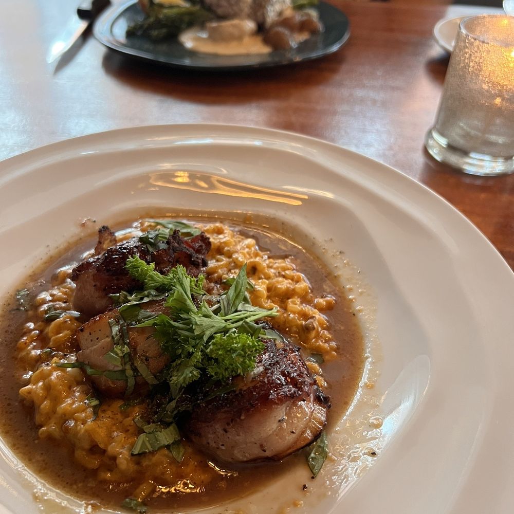 219 Bistro - Scallops with risotto - American Near Me - Norfolk, Virginia 219 Bistro - Scallops with risotto - American Near Me - Norfolk, Virginia