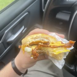 Happy Donuts - Bacon egg and cheese Biscuit