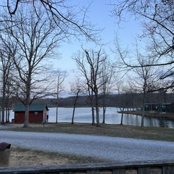Deer Run RV Resort - View from our campsite to lake