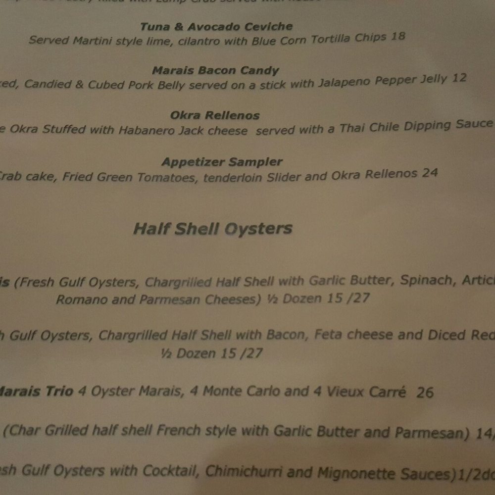 Marais - Seafood Near Me - Dickinson, Texas Marais - Seafood Near Me - Dickinson, Texas