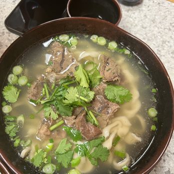 A & J Restaurant - Beef Noodle Soup- comforting soup, fatty broth, tough meat ($16) - Chinese Near Me - Rockville, Maryland A & J Restaurant - Beef Noodle Soup- comforting soup, fatty broth, tough meat ($16) - Chinese Near Me - Rockville, Maryland