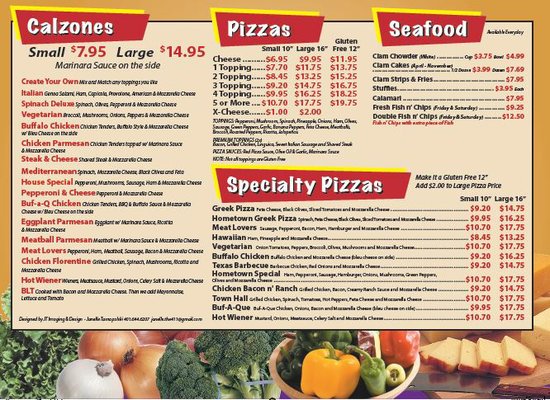 Menu photo 8 Hometown Pizza and Subs Johnston, RI Menu photo 8 Hometown Pizza and Subs Johnston, RI