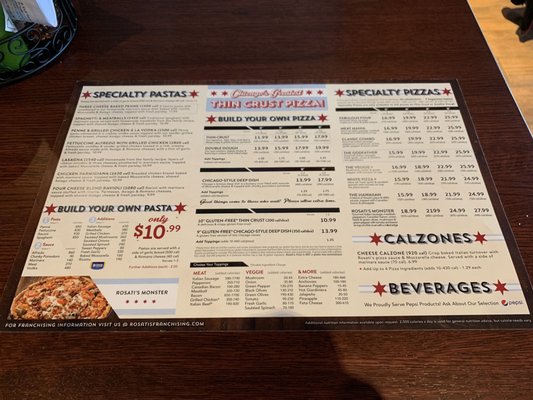Menu photo 1 Rosati's Pizza Cape Girardeau, MO Menu photo 1 Rosati's Pizza Cape Girardeau, MO