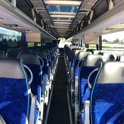 Priority Coach - Modern, sleek interiors that emphasize quality, comfort, and cleanliness!