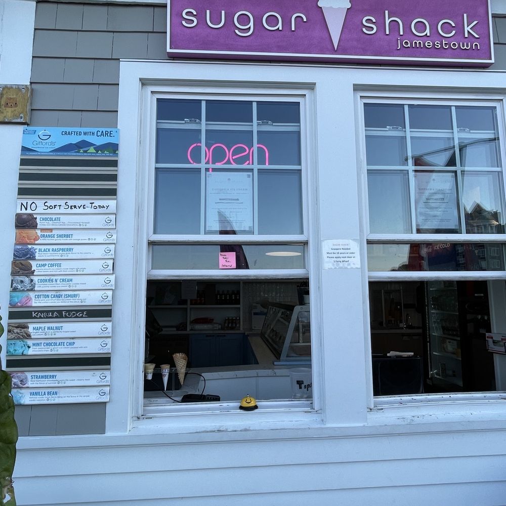 1 Ferry Wharf - sugar shock ice cream shop - Seafood Near Me - Jamestown, Rhode Island