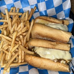 Bbq chicken Philly and fries