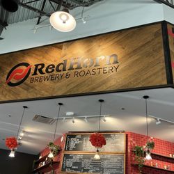 Red Horn Brewery and Roastery - Sign above the ordering counter