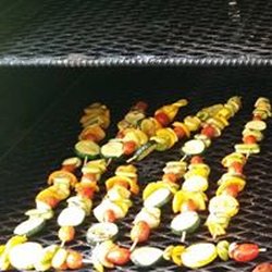 JB Pork Company - BBQ isn't just meat, delicious smoked veggie kabobs!!