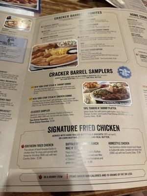 Menu photo 4 Cracker Barrel Old Country Store Wilson, NC Menu photo 4 Cracker Barrel Old Country Store Wilson, NC