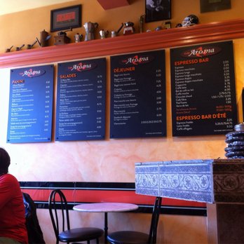 Cafe Aroma Paninoteca - Menu Sandwich, croissant, café, thé, dessert... - Coffee & Tea Near Me - Montreal, Quebec Cafe Aroma Paninoteca - Menu Sandwich, croissant, café, thé, dessert... - Coffee & Tea Near Me - Montreal, Quebec