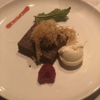 Estia - Chocolate cake with Banana Katafi - Greek Near Me - Philadelphia, Pennsylvania Estia - Chocolate cake with Banana Katafi - Greek Near Me - Philadelphia, Pennsylvania