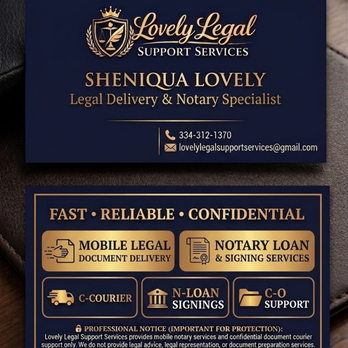 Lovely Legal Support Services - Notaries Near Me - Montgomery, Alabama Lovely Legal Support Services - Notaries Near Me - Montgomery, Alabama