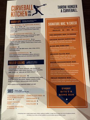 Menu photo 2 Curveball Kitchen Oklahoma City, OK Menu photo 2 Curveball Kitchen Oklahoma City, OK