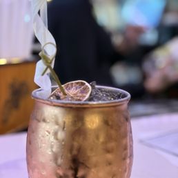 Moscow mule with Aqua Vida reposado